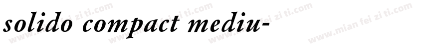 solido compact mediu字体转换